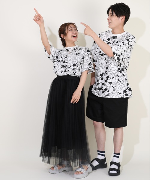 Disney(ディズニー)の「親子お揃い ディズニー キャラ総柄 Tシャツ 9532A(Tシャツ/カットソー・レディース・ホワイト系1/ホワイト系2・S/M/L/XL)」の17枚目の写真