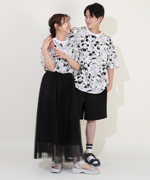 Disney(ディズニー)の「親子お揃い ディズニー キャラ総柄 Tシャツ 9532A(Tシャツ/カットソー・レディース・ホワイト系1/ホワイト系2・S/M/L/XL)」の18枚目の写真