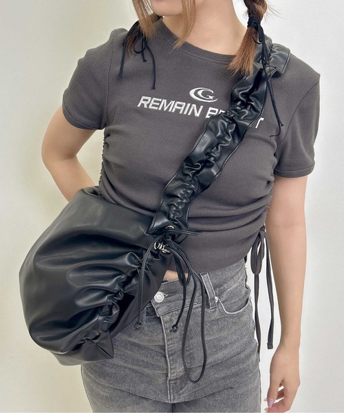 INGNI(イング)の「ギャザーショルダーバッグ/A(ショルダーバッグ・レディース・オフホワイト/シルバー/ブラック・ONE SIZE)」の16枚目の写真