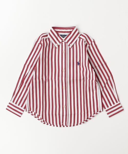 セール】ストライプド コットン ポプリン シャツ（シャツ