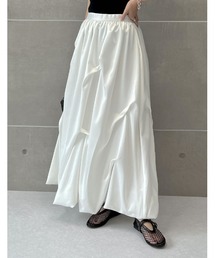 Re:EDIT | [2024 SUMMER COLLECTION][低身長サイズ有]サテンバルーンロングスカート(スカート)