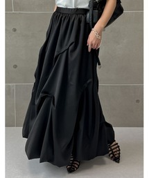 Re:EDIT | [2024 SUMMER PRE ORDER][低身長サイズ有]サテンバルーンロングスカート(スカート)