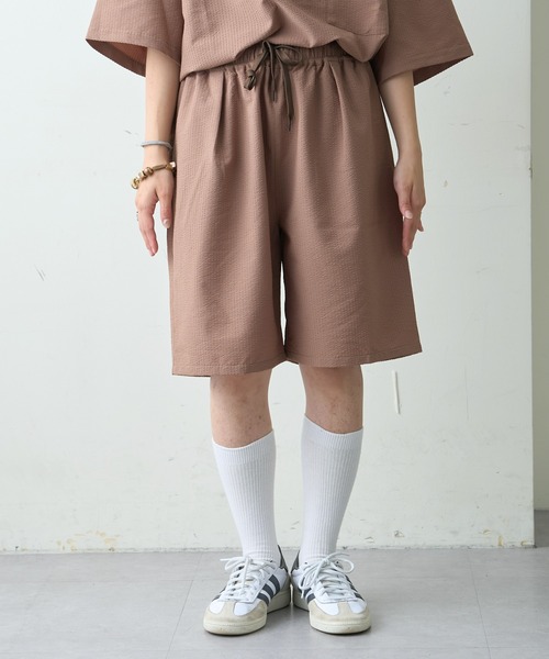 CIAOPANIC TYPY（チャオパニックティピー）の「ストレッチシアサッカーショートパンツ(セットアップ対応)（その他パンツ・メンズ・カーキ/ブラック/モカ・LARGE/MEDIUM）」の12枚目の写真