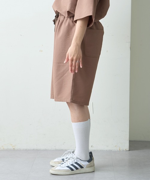 CIAOPANIC TYPY（チャオパニックティピー）の「ストレッチシアサッカーショートパンツ(セットアップ対応)（その他パンツ・メンズ・カーキ/ブラック/モカ・LARGE/MEDIUM）」の11枚目の写真