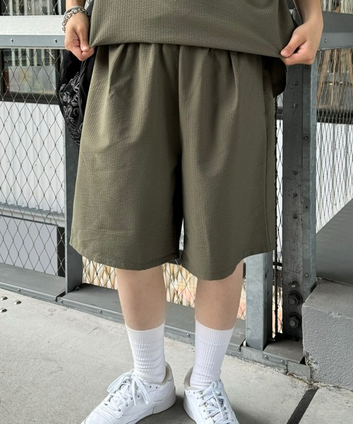 CIAOPANIC TYPY（チャオパニックティピー）の「ストレッチシアサッカーショートパンツ(セットアップ対応)（その他パンツ・メンズ・カーキ/ブラック/モカ・LARGE/MEDIUM）」の19枚目の写真