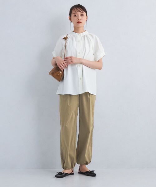 green label relaxing(グリーンレーベルリラクシング)の「パラシュート パンツ(その他パンツ・レディース・ネイビー/オリーブ・38/36)」の3枚目の写真