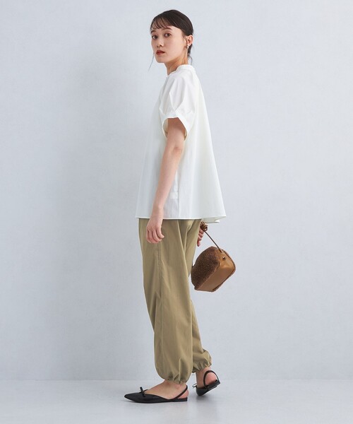 green label relaxing(グリーンレーベルリラクシング)の「パラシュート パンツ(その他パンツ・レディース・ネイビー/オリーブ・38/36)」の4枚目の写真