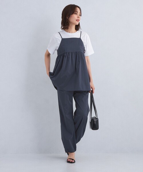 green label relaxing(グリーンレーベルリラクシング)の「パラシュート パンツ(その他パンツ・レディース・ネイビー/オリーブ・38/36)」の7枚目の写真