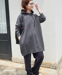 Spick & Span（スピックアンドスパン）の「オーバーサイズ フーテッドニット（ニット/セーター・レディース）」