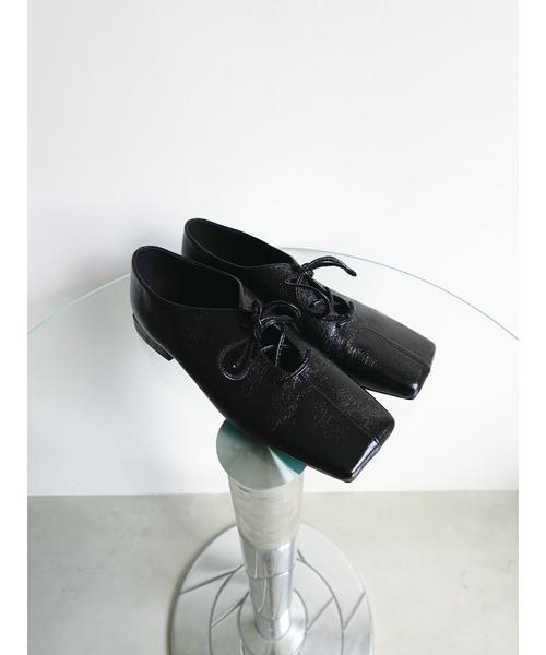 sahara（サハラ）の「Cracked Metallic Flat Shoes/クラックドメタリックフラットシューズ（パンプス・レディース・ブラック/その他/シルバー・SMALL/MEDIUM/LARGE）」の21枚目の写真