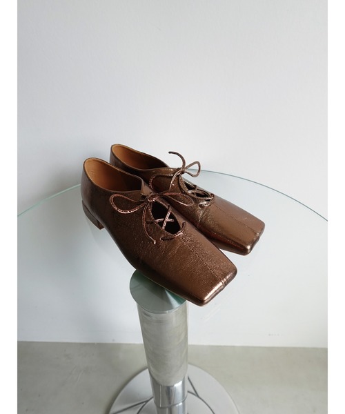 sahara（サハラ）の「Cracked Metallic Flat Shoes/クラックドメタリックフラットシューズ（パンプス・レディース・ブラック/その他/シルバー・SMALL/MEDIUM/LARGE）」の14枚目の写真