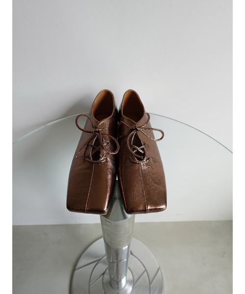 sahara（サハラ）の「Cracked Metallic Flat Shoes/クラックドメタリックフラットシューズ（パンプス・レディース・ブラック/その他/シルバー・SMALL/MEDIUM/LARGE）」の16枚目の写真