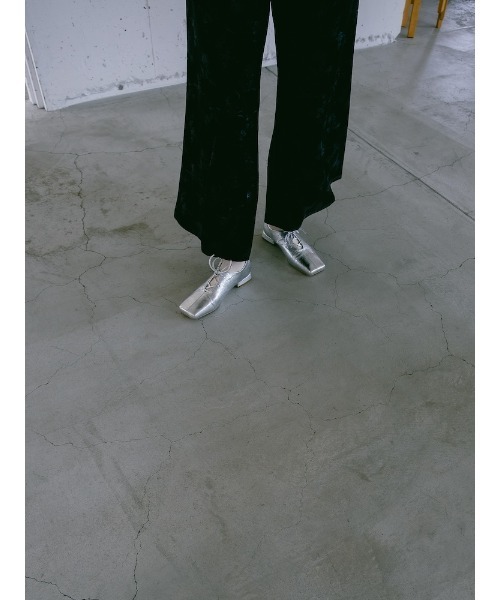 sahara（サハラ）の「Cracked Metallic Flat Shoes/クラックドメタリックフラットシューズ（パンプス・レディース・ブラック/その他/シルバー・SMALL/MEDIUM/LARGE）」の6枚目の写真