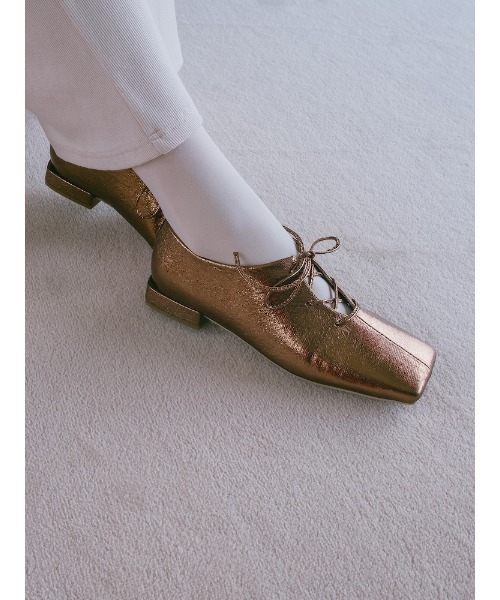 sahara（サハラ）の「Cracked Metallic Flat Shoes/クラックドメタリックフラットシューズ（パンプス・レディース・ブラック/その他/シルバー・SMALL/MEDIUM/LARGE）」の11枚目の写真