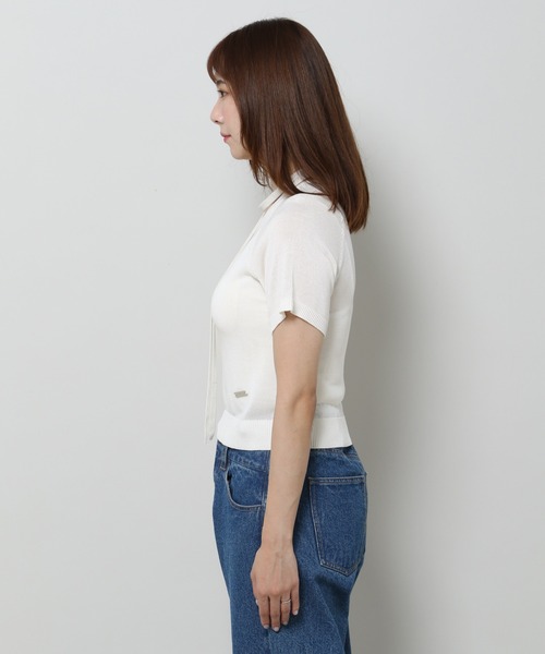 3.3 Field Trip （3.3フィールドトリップ）の「3.3 Field Trip／マフラー付きニットT（ニット/セーター・レディース・レッド/ホワイト/ネイビー・FREE）」の14枚目の写真