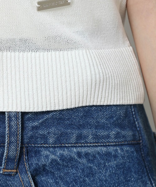 3.3 Field Trip （3.3フィールドトリップ）の「3.3 Field Trip／マフラー付きニットT（ニット/セーター・レディース・レッド/ホワイト/ネイビー・FREE）」の9枚目の写真