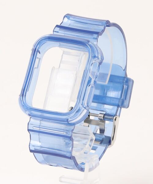 LUON(ルオン)の「LUON/ Apple Watch Band / アップルウォッチ クリアカラー 一体式 バンド(デジタル腕時計・レディース・ホワイト/ブラック/イエロー/ピンク/パープル/ブルー/オレンジ/グリーン・A/B)」の13枚目の写真