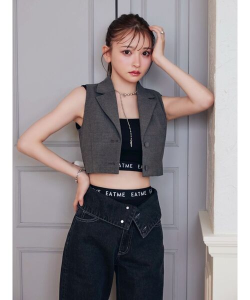 EATME（イートミー）の「EATMEロゴインナーパンツ（その他パンツ・レディース・ブラック/ベージュ・FREE）」の10枚目の写真