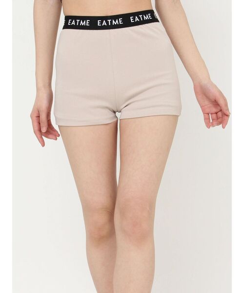 EATME（イートミー）の「EATMEロゴインナーパンツ（その他パンツ・レディース・ブラック/ベージュ・FREE）」の3枚目の写真