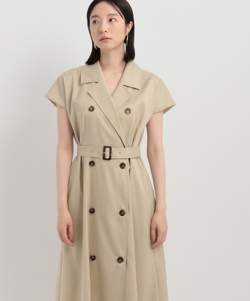 楽天市場】【SALE／35%OFF】トレンチワンピースフレンチスリーブ
