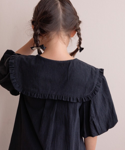 LOWRYS FARM(ローリーズファーム)の「BIGカラーワンピースSS 140502(ワンピース・キッズ・ブラック/ベージュ・130cm/150cm/140cm/120cm/110cm)」の15枚目の写真