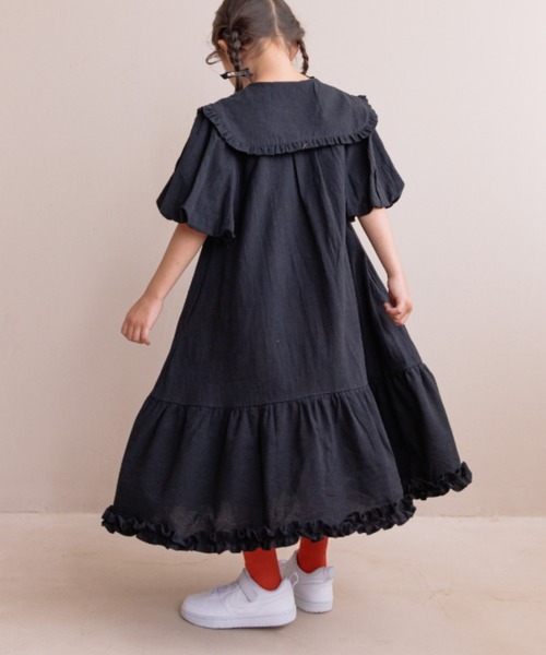 LOWRYS FARM(ローリーズファーム)の「BIGカラーワンピースSS 140502(ワンピース・キッズ・ブラック/ベージュ・130cm/150cm/140cm/120cm/110cm)」の17枚目の写真