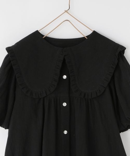 LOWRYS FARM(ローリーズファーム)の「BIGカラーワンピースSS 140502(ワンピース・キッズ・ブラック/ベージュ・130cm/150cm/140cm/120cm/110cm)」の12枚目の写真