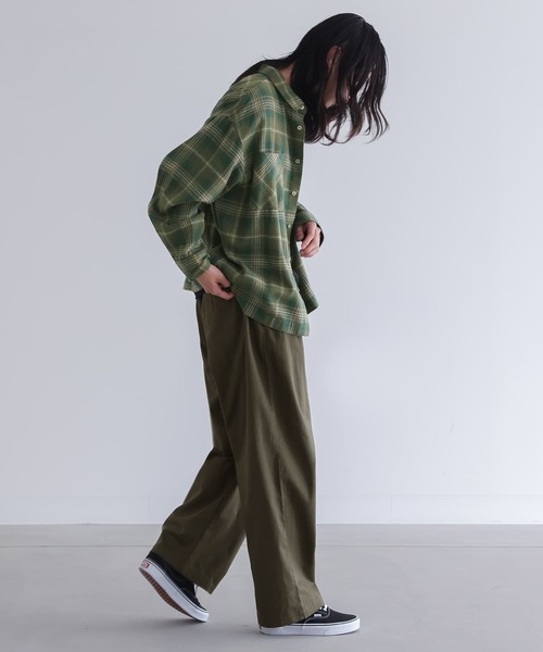 n'OrLABEL（ノアールレーベル）の「『チェック柄フランネルシャツ』（シャツ/ブラウス・メンズ・グリーン/ブルー・M/L）」の21枚目の写真