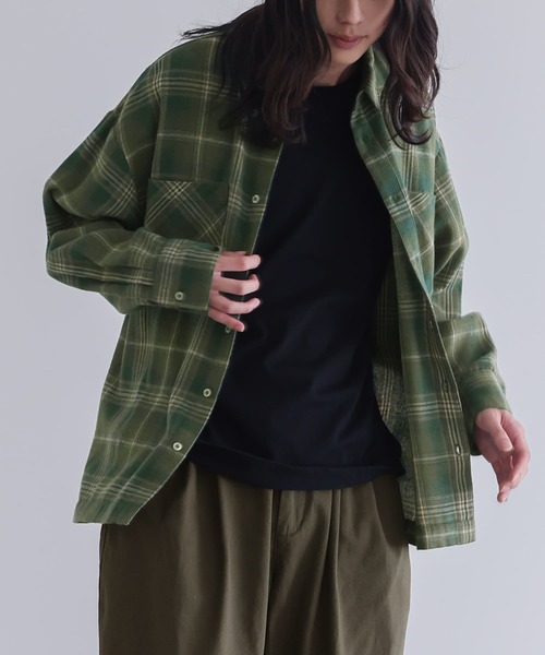 n'OrLABEL（ノアールレーベル）の「『チェック柄フランネルシャツ』（シャツ/ブラウス・メンズ・グリーン/ブルー・M/L）」の22枚目の写真