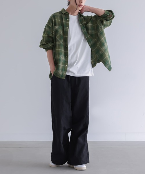 n'OrLABEL（ノアールレーベル）の「『チェック柄フランネルシャツ』（シャツ/ブラウス・メンズ・グリーン/ブルー・M/L）」の19枚目の写真