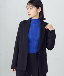 COMME CA ISM（コムサイズム）の「【セットアップ対応】メランジジャージ＆ナイロンレーヨンポンチ　テーラードジャケット（スーツジャケット）」