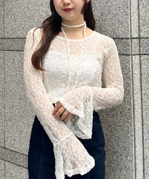 【入荷禁止】ラメカットレースチョーカーTOPS