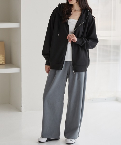 セール】イージードライダンボールニットスウェットジップ