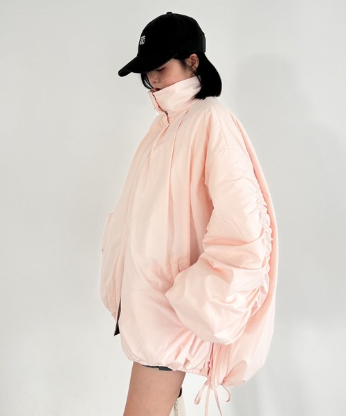 Heather（ヘザー）の「ボリュームギャザーブルゾン　144372（ブルゾン・レディース・ブラック/オフホワイト/ピンク・FREE）」の15枚目の写真