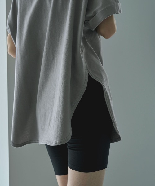 marjour（マージュール）の「ASYMMETRY SLEEVE TEE（Tシャツ/カットソー・レディース・グレー/ブラック・M）」の13枚目の写真