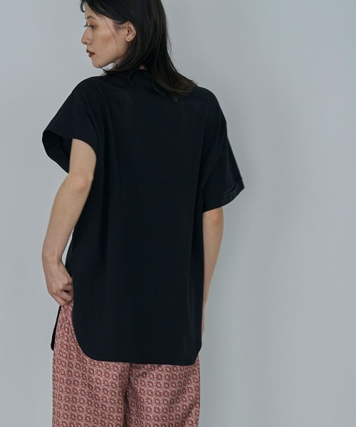 marjour（マージュール）の「ASYMMETRY SLEEVE TEE（Tシャツ/カットソー・レディース・グレー/ブラック・M）」の17枚目の写真