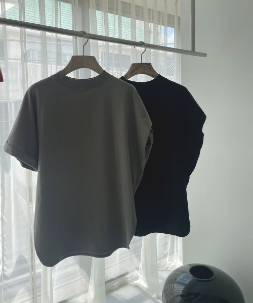 marjour（マージュール）の「ASYMMETRY SLEEVE TEE（Tシャツ/カットソー・レディース・グレー/ブラック・M）」の20枚目の写真