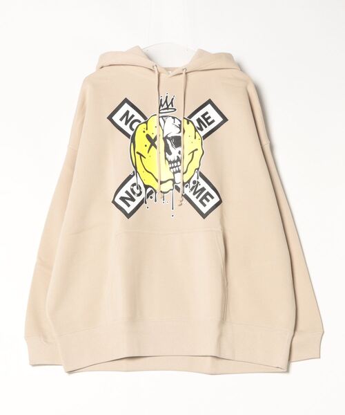 ROYAL FLASH（ロイヤルフラッシュ）の「NO NAME_ME/ノーネームミー/HOODIE TWO SIDE SAME（パーカー・メンズ・ベージュ/グレー・M/L/XL）」の2枚目の写真