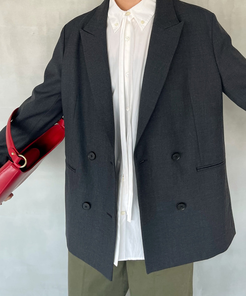 美品✨スピックアンドスパン ウール ダブルジャケット 紺ブレ 金ボタン 36 S Spick & Span（スピックアンドスパン）の「ウールブレンドダブル