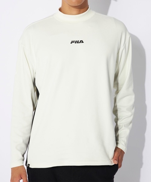 FILA GOLF(フィラゴルフ )の「【FILA GOLF/フィラゴルフ】モックネックシャツ ゴルフ(Tシャツ/カットソー・メンズ・ホワイト/ブラック・LARGE/X-LARGE/MEDIUM)」の7枚目の写真