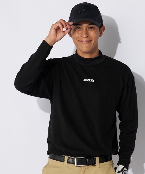 FILA GOLF(フィラゴルフ )の「【FILA GOLF/フィラゴルフ】モックネックシャツ ゴルフ(Tシャツ/カットソー・メンズ・ホワイト/ブラック・LARGE/X-LARGE/MEDIUM)」の17枚目の写真