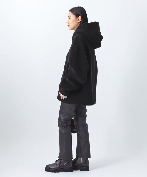 AP STUDIO（エーピーストゥディオ）の「【Forte Dei Marmi Couture】別注ボアフーディ（ブルゾン・レディース・ブラック/ベージュ・FREE）」の15枚目の写真