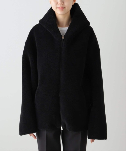 AP STUDIO（エーピーストゥディオ）の「【Forte Dei Marmi Couture】別注ボアフーディ（ブルゾン・レディース・ブラック/ベージュ・FREE）」の17枚目の写真