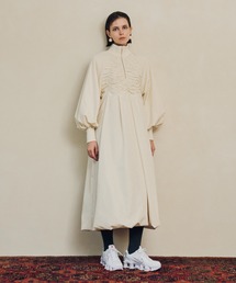 eco ギャザーディテールワンピース