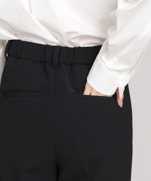 NANO universe（ナノユニバース）の「【WEB限定】2タックストレートパンツ（その他パンツ・レディース・アイボリー/ブラック/ベージュ・マルチサイズ）」の5枚目の写真