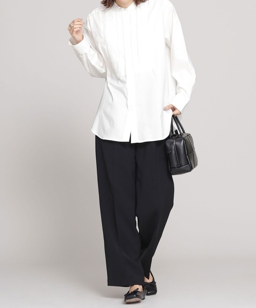 NANO universe（ナノユニバース）の「【WEB限定】2タックストレートパンツ（その他パンツ・レディース・アイボリー/ブラック/ベージュ・マルチサイズ）」の17枚目の写真