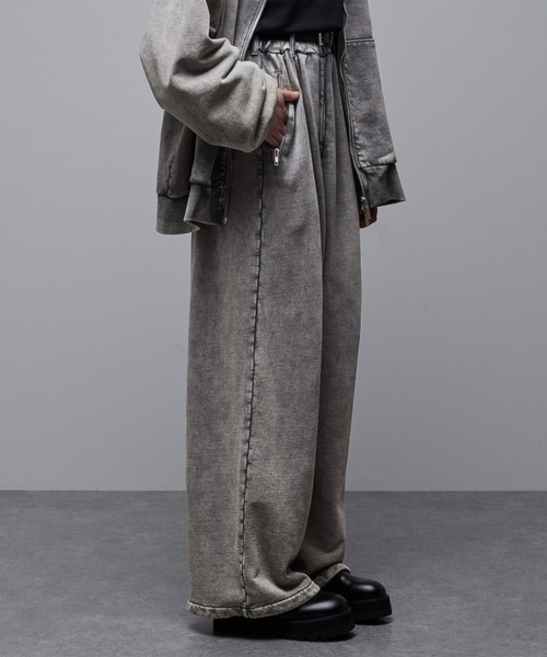 Loose/ルース(ルース)の「ヘビーウェイト ヴィンテージ ワイドスウェットパンツ(スウェットパンツ・メンズ・ブラック/ダークグレー/グレー/レッド系1・S/XS/L/M)」の3枚目の写真