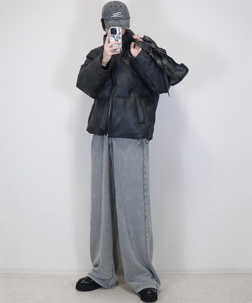 Loose/ルース(ルース)の「ヘビーウェイト ヴィンテージ ワイドスウェットパンツ(スウェットパンツ・メンズ・ブラック/ダークグレー/グレー/レッド系1・S/XS/L/M)」の21枚目の写真