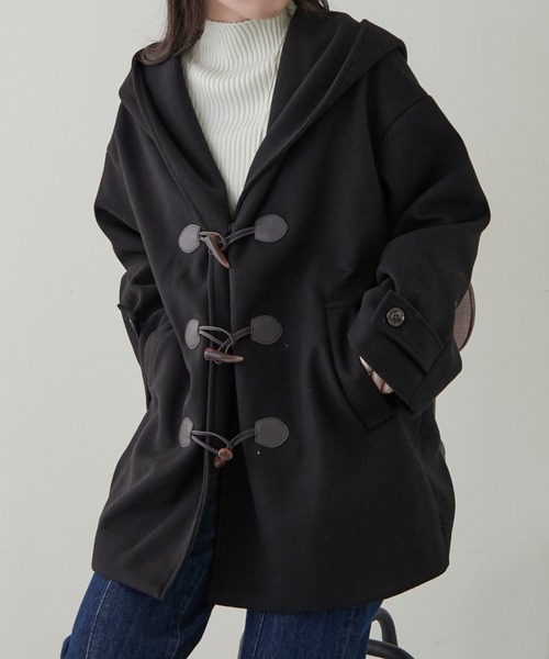 Remind me and forever(リマインドミーアンドフォーエバー)の「【WEB限定】ショートダッフルコート(ダッフルコート・レディース・アイボリー/ブラック/グレー・FREE)」の1枚目の写真