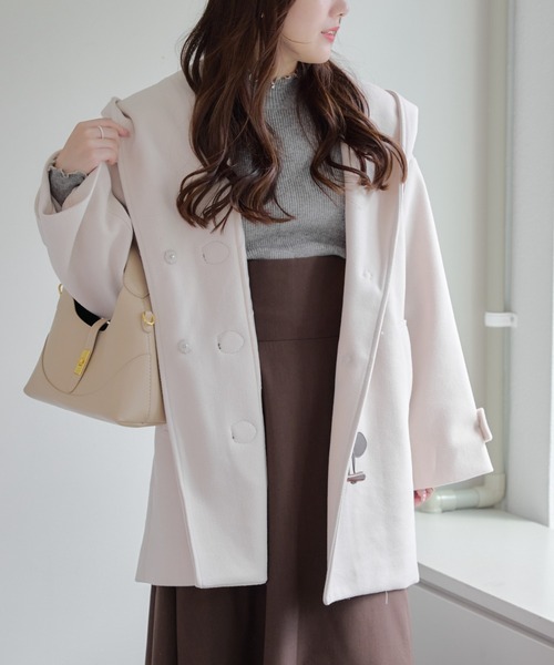 小さいサイズ】ミドル丈ダッフルコート(ダッフルコート
